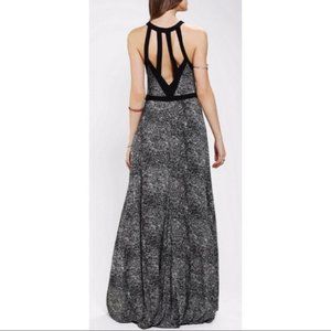 Silence + Noise Black/White Maxi Dress